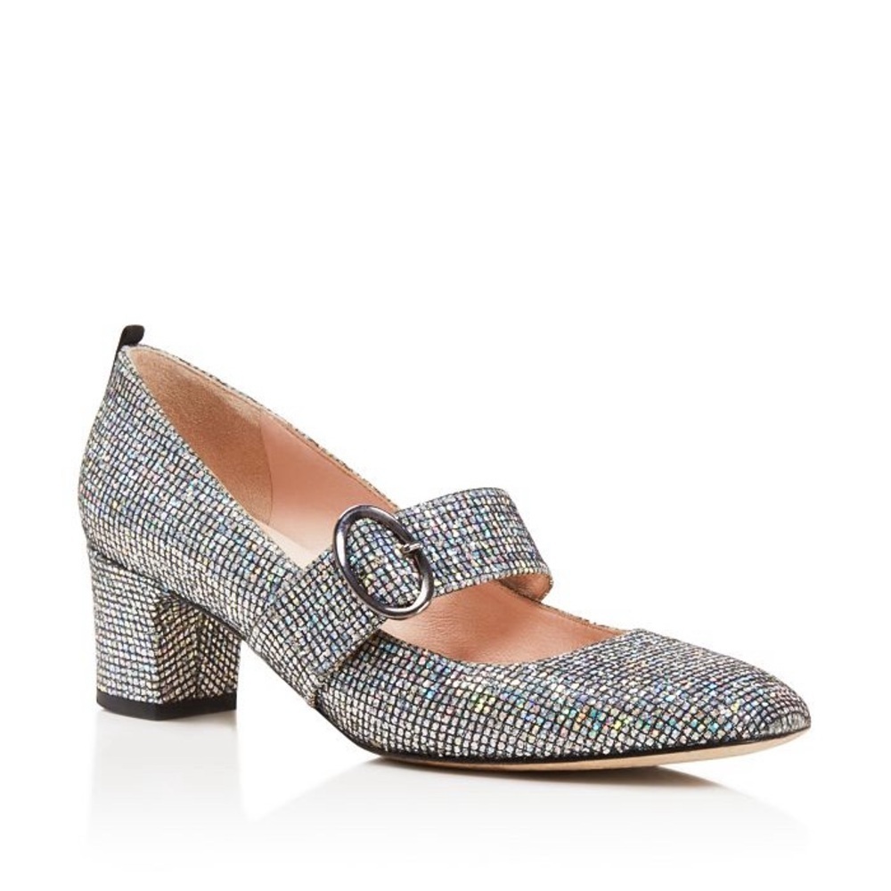 SJP by Sarah Jessica Parker Tartt Mary Jane Block Heels Size IT 37.5 US 7.5